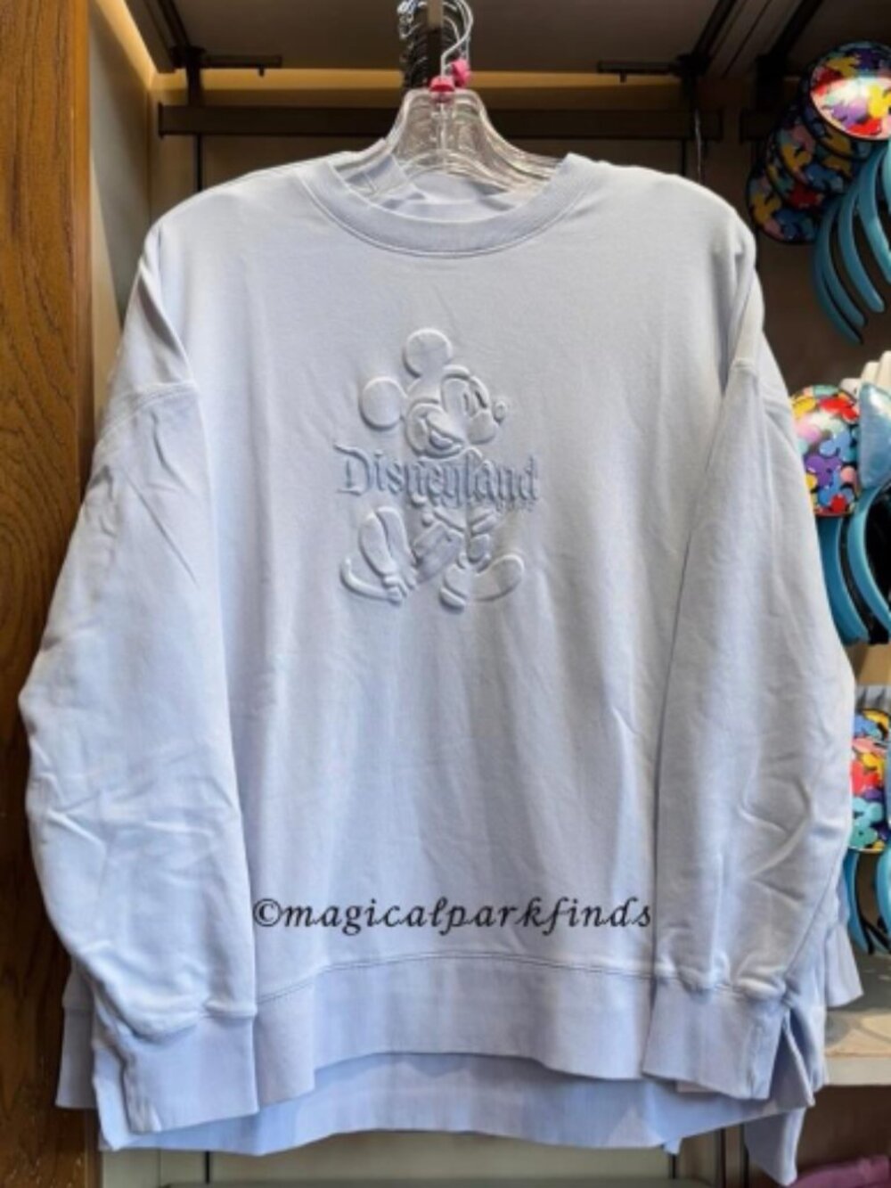 XL - Disney Parks Disneyland Baby Blue Crewneck Sweatshirt Mickey Mouse